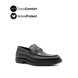 Salvador Metal Bit Men's Shoes - Black Leather Hush Puppies Philippines