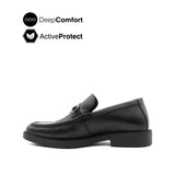 Salvador Metal Bit Men's Shoes - Black Leather Hush Puppies Philippines