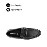 Salvador Metal Bit Men's Shoes - Black Leather Hush Puppies Philippines