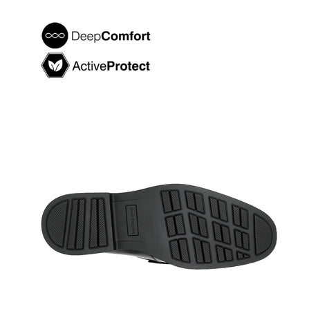 Salvador Metal Bit Men's Shoes - Black Leather Hush Puppies Philippines