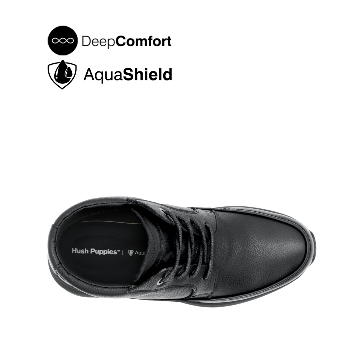 Reid Boots Apron Toe Men's Shoes - Black Leather