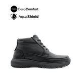 Reid Boots Apron Toe Men's Shoes - Black Leather