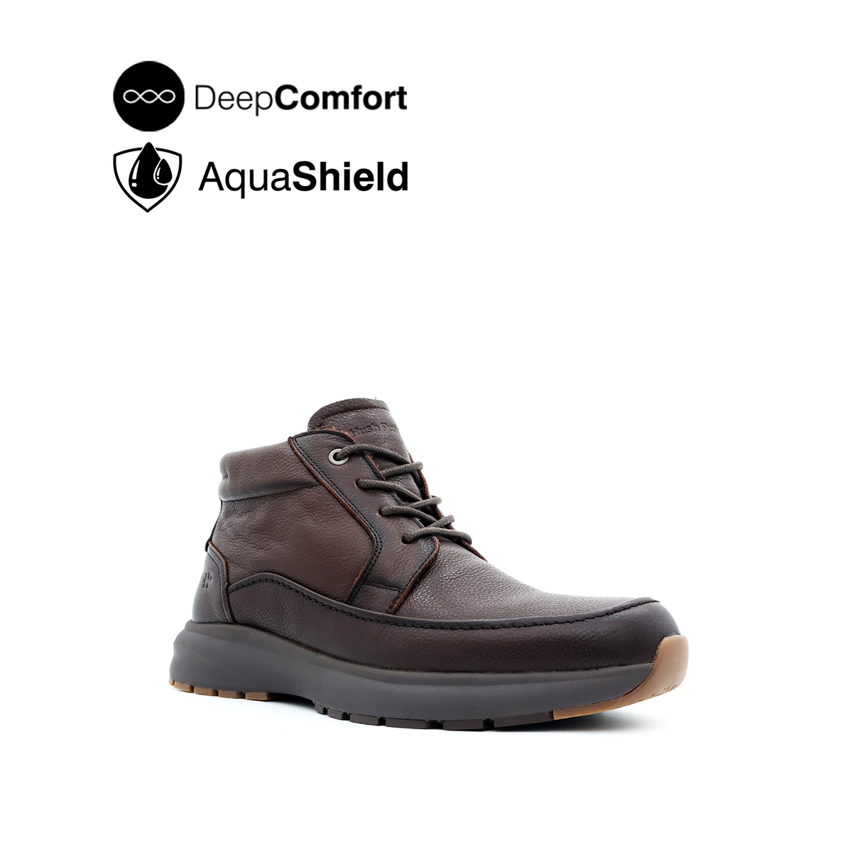 Reid Boots Apron Toe Men's Shoes - Dark Brown Leather