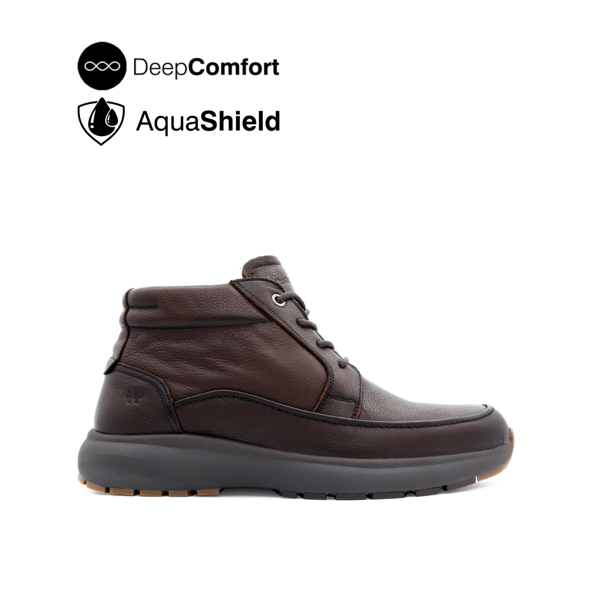 Reid Boots Apron Toe Men's Shoes - Dark Brown Leather