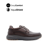 Reid Lace Up Apron Toe Men's Shoes - Dark Brown Leather