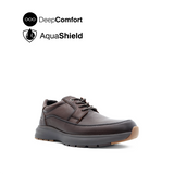 Reid Lace Up Apron Toe Men's Shoes - Dark Brown Leather