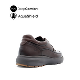 Reid Lace Up Apron Toe Men's Shoes - Dark Brown Leather