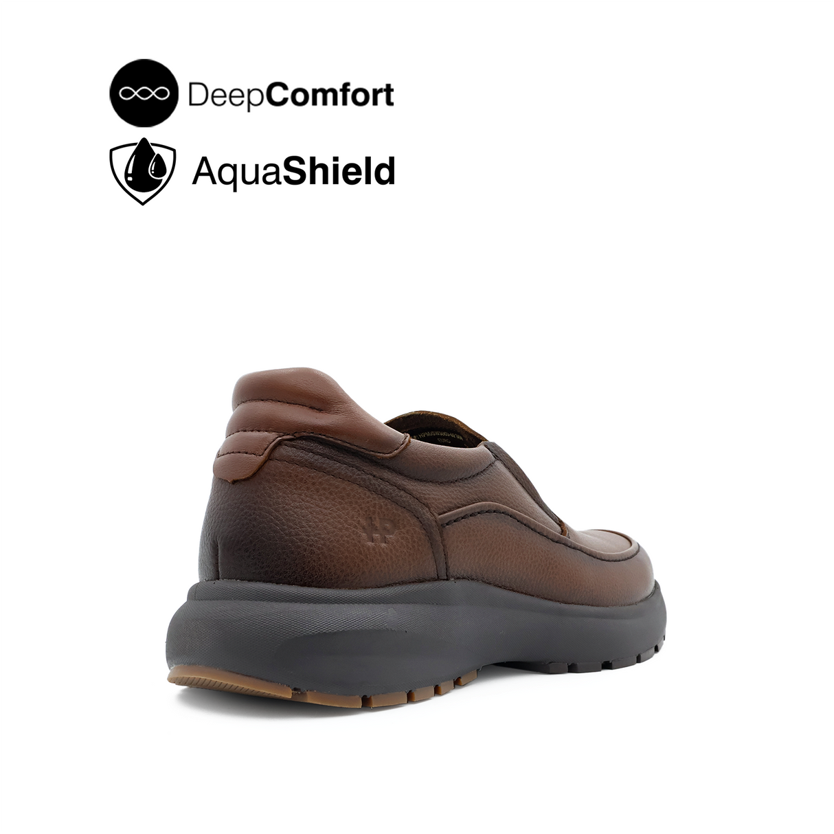 Reid Slip On Apron Toe Men's Shoes - Tan Leather