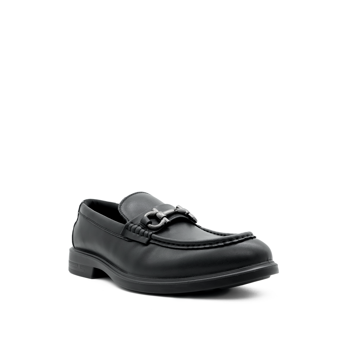 Taylor Metal Bit Men's Shoes - Black Leather Hush Puppies Philippines