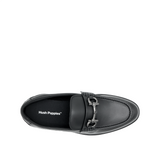 Taylor Metal Bit Men's Shoes - Black Leather Hush Puppies Philippines