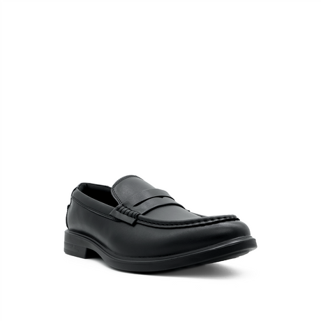 Taylor Penny Men's Shoes - Black Leather Hush Puppies Philippines