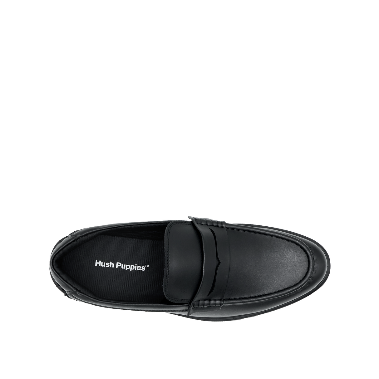 Taylor Penny Men's Shoes - Black Leather Hush Puppies Philippines