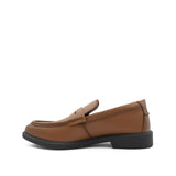 Taylor Penny Men's Shoes - Deep Tan Leather Hush Puppies Philippines