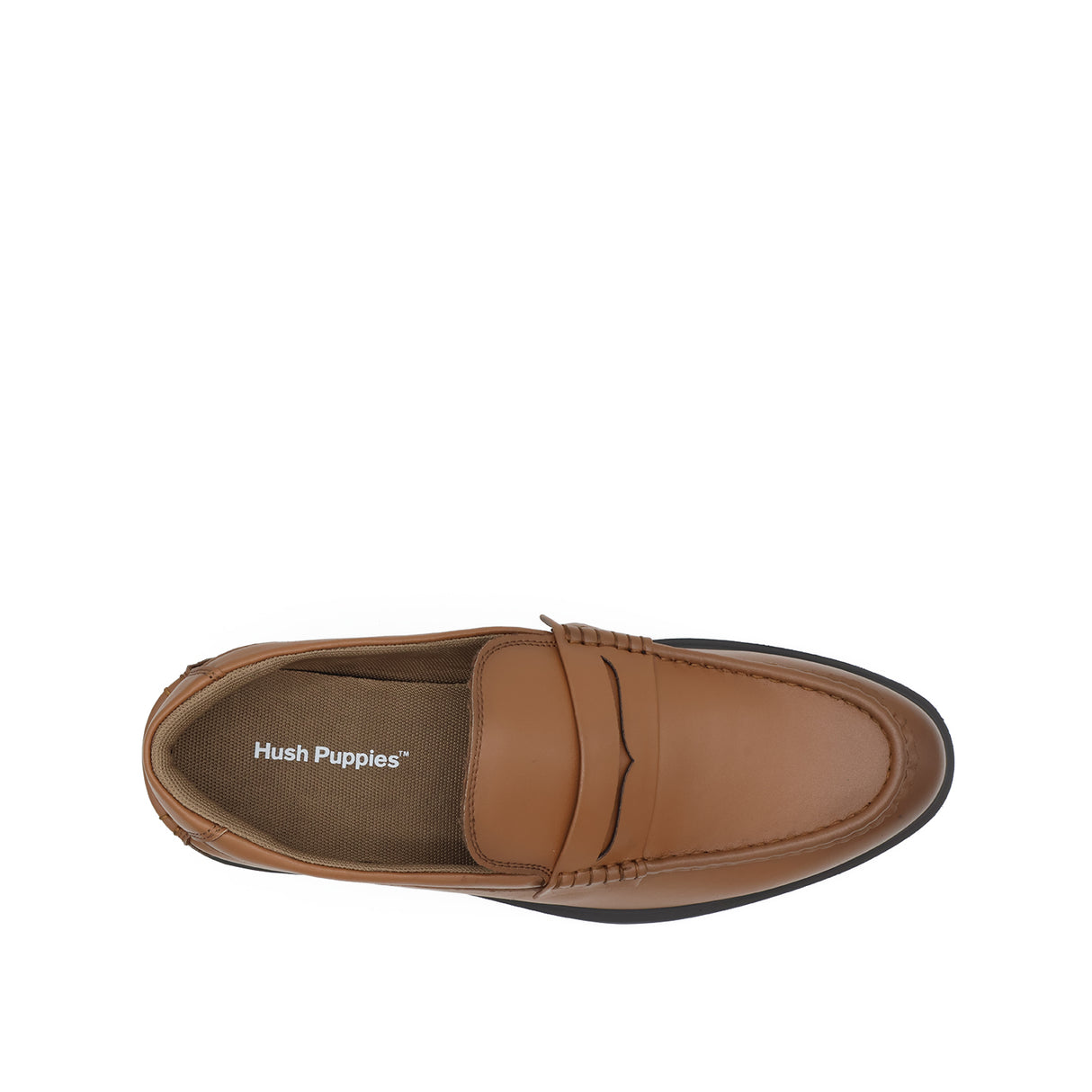Taylor Penny Men's Shoes - Deep Tan Leather Hush Puppies Philippines