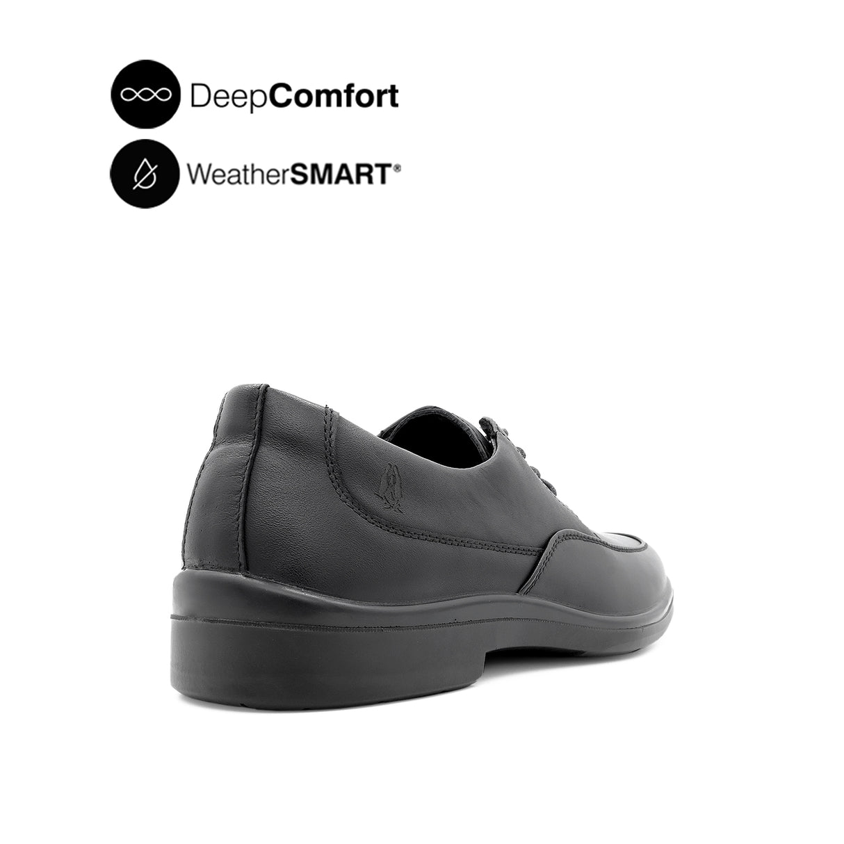 Vigo Lace Up Apron Toe Men's Shoes - Black Leather WP