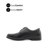 Vigo Lace Up Apron Toe Men's Shoes - Black Leather WP
