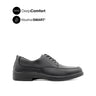Vigo Lace Up Apron Toe Men's Shoes - Black Leather WP