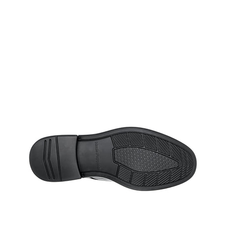 Ruffy Lace Up Plain Toe Men's Shoes - Black Leather