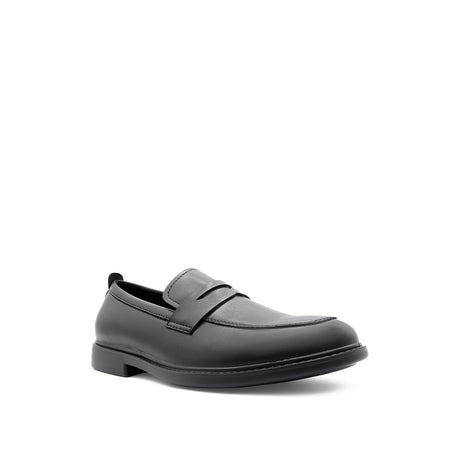 Ruffy Penny Men's Shoes - Black Leather
