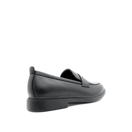Ruffy Penny Men's Shoes - Black Leather