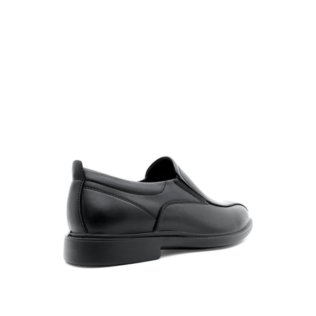 Ruffy Slip On Bike Toe Men's Shoes - Black Leather