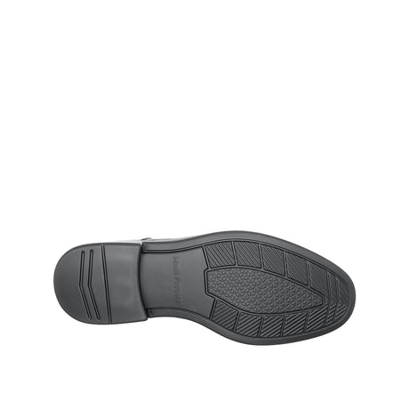 Ruffy Slip On Bike Toe Men's Shoes - Black Leather