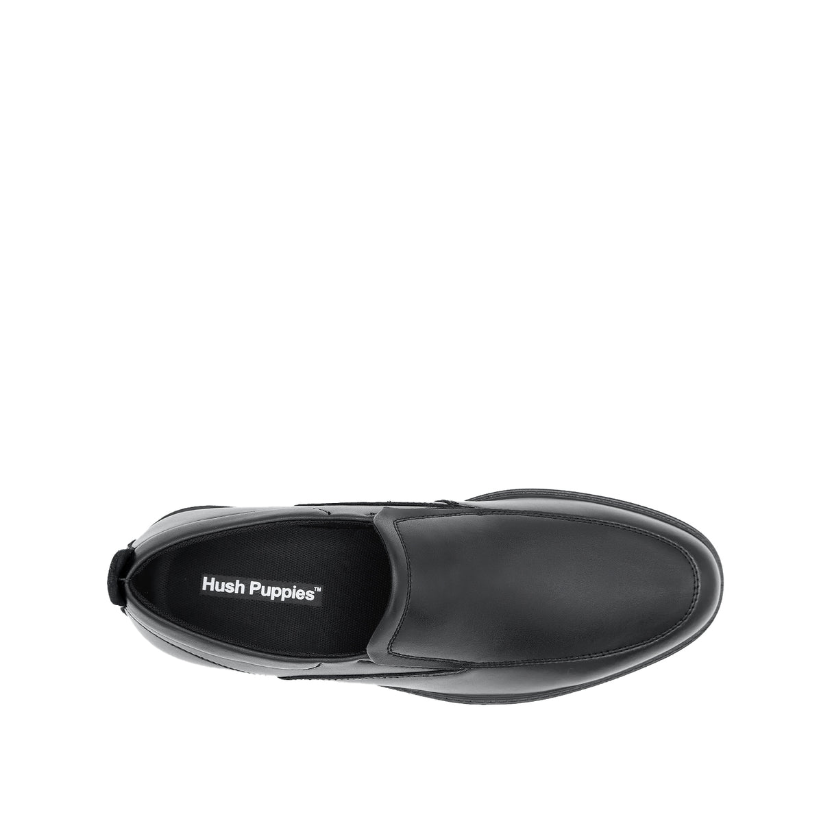 Ruffy Slip On Apron Toe Men's Shoes - Black Leather