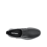 Ruffy Slip On Apron Toe Men's Shoes - Black Leather