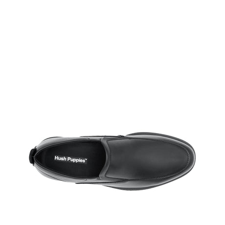 Ruffy Slip On Apron Toe Men's Shoes - Black Leather