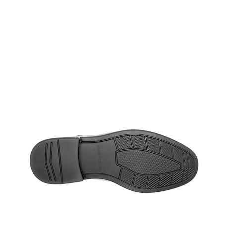 Ruffy Slip On Apron Toe Men's Shoes - Black Leather