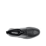 Ruffy Lace Up Wing Tip Men's Shoes - Black Leather