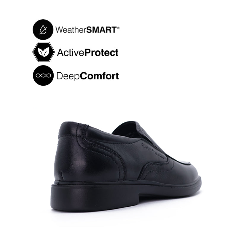 Harvery Slip On AT Men s Shoes Black Leather WP Hush Puppies Philippines