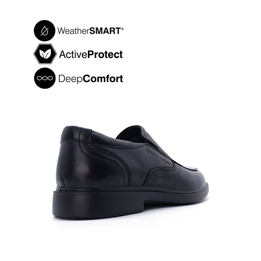 Harvery Slip On AT Men's Shoes - Black Leather WP