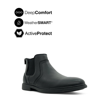 Harvey Chelsea Boots Men's Shoes - Black Leather WP