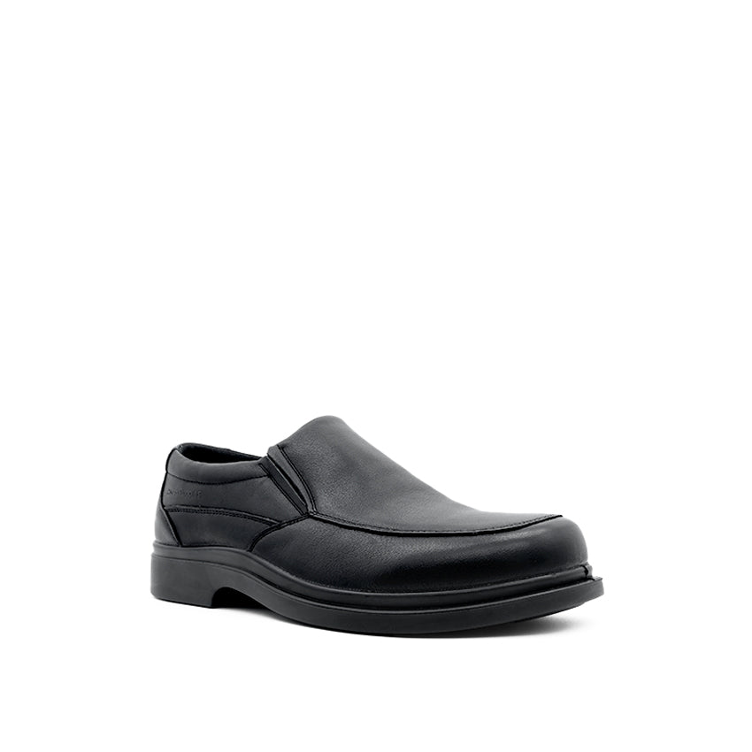 Luis Slip On AT Men's Shoes - Black Leather