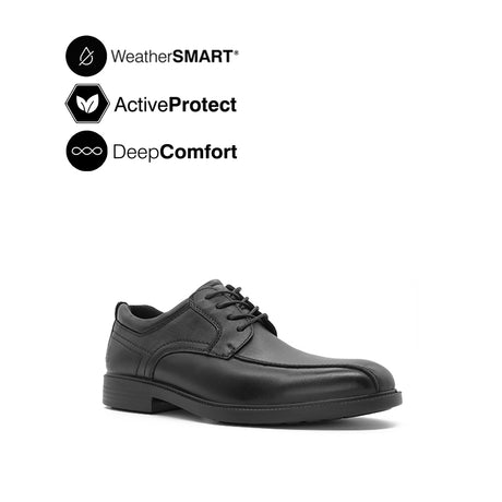 Jason Lace Up BT Men's Shoes - Black Leather WP