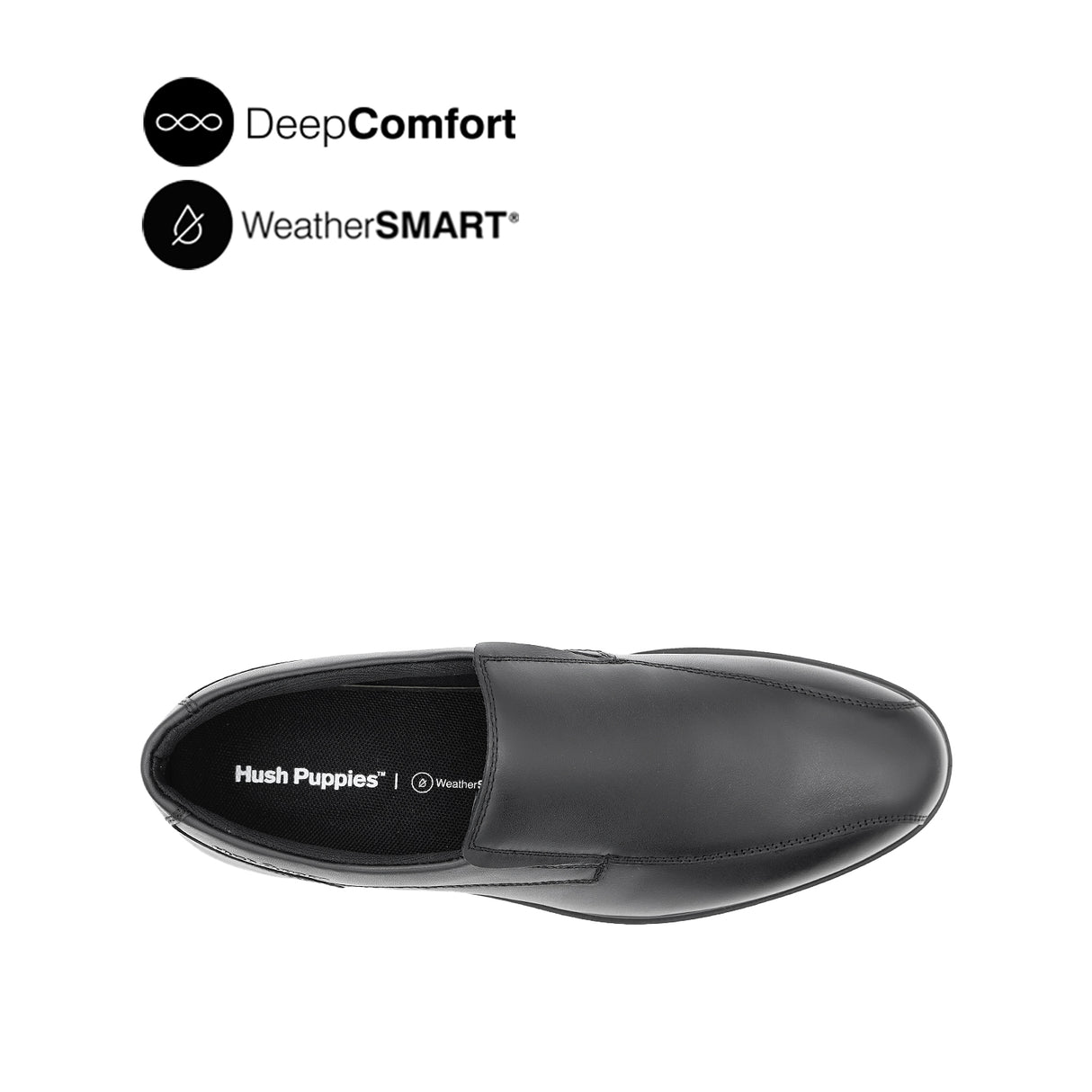 Vash Slip On Bike Toe Men's Shoes - Black Leather WP