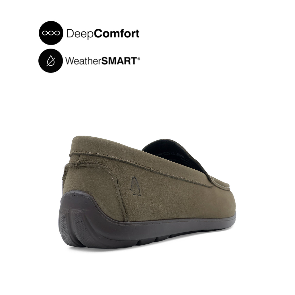 Sailor Slip On Mocc Toe Men's Shoes - Grey Tumbled Nubuck WP