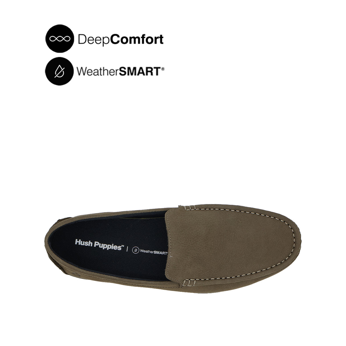 Sailor Slip On Mocc Toe Men's Shoes - Grey Tumbled Nubuck WP