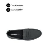 Sailor Slip On Penny Men's Shoes - Black Tumbled Nubuck WP
