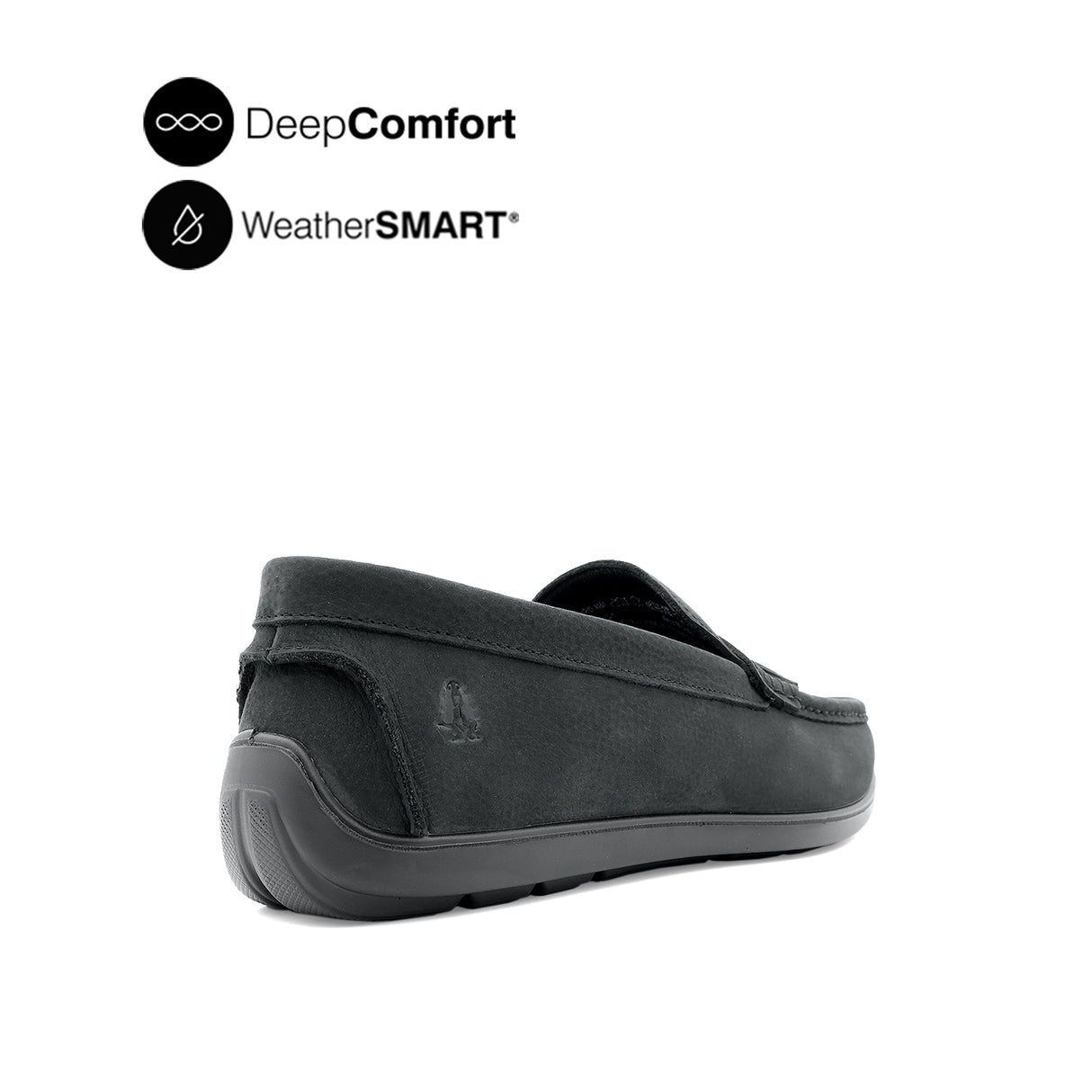 Salilor Slip On Tassel Men's Shoes - Black Nubuck WP