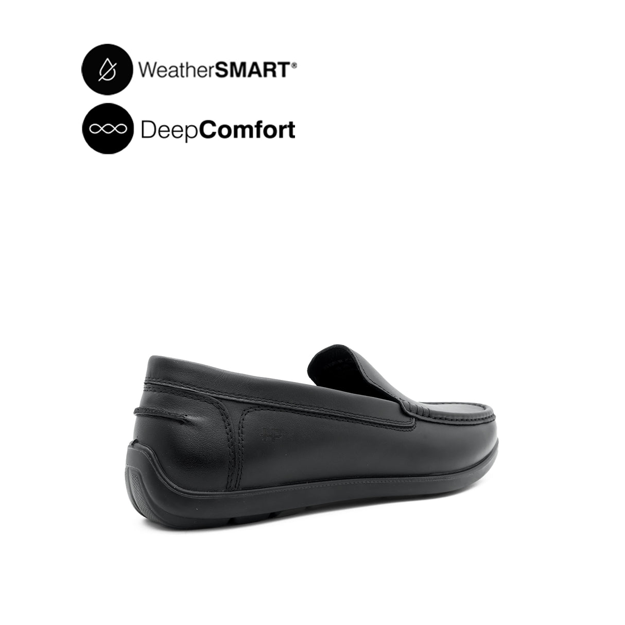 Sailor Venetian Men's Shoes - Black Leather WP