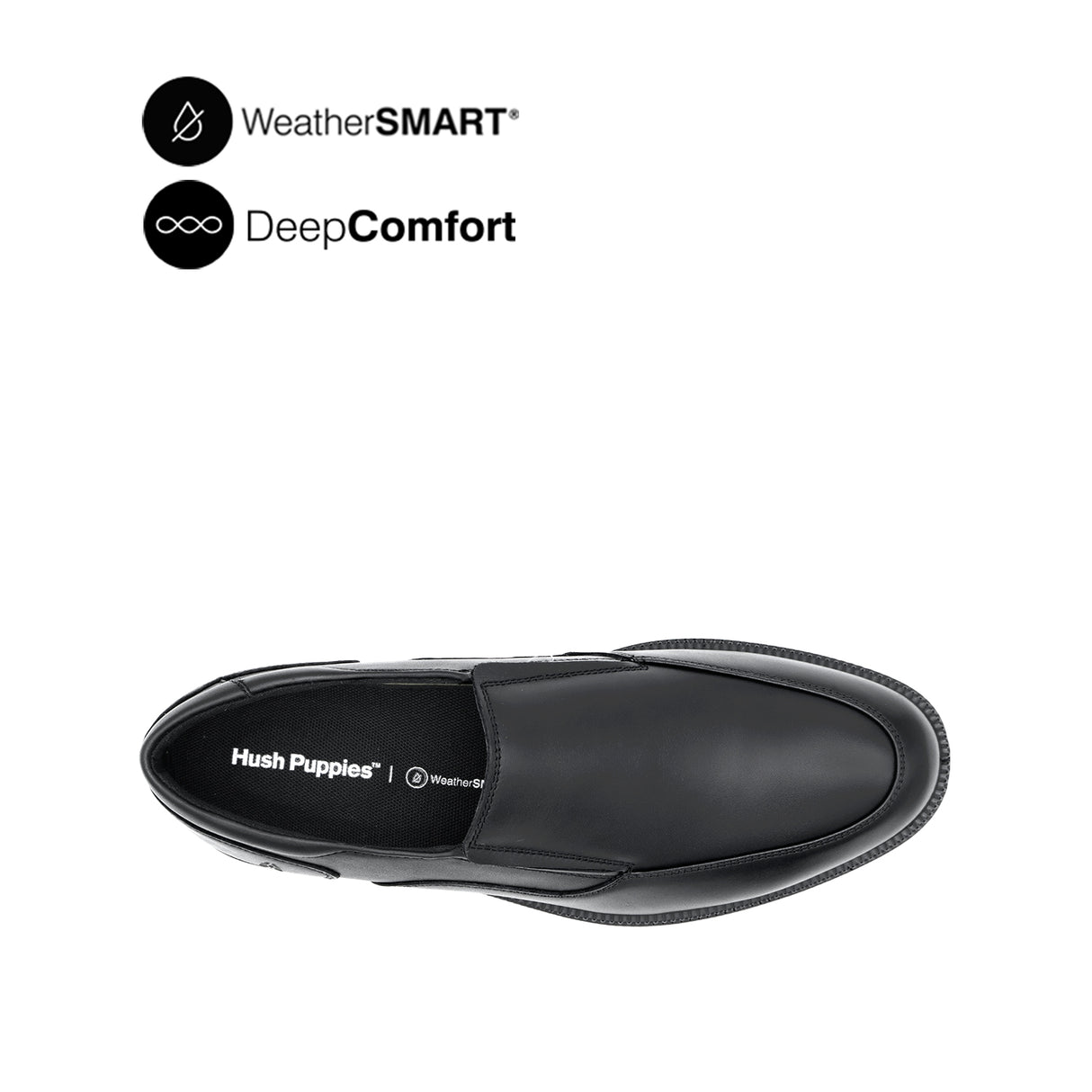 Ryder Slip On AT Men's Shoes - Black Leather WP