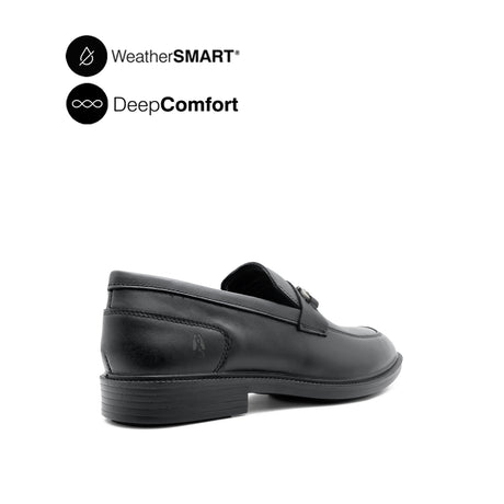 Ryder Metal Bit Men's Shoes - Black Leather WP