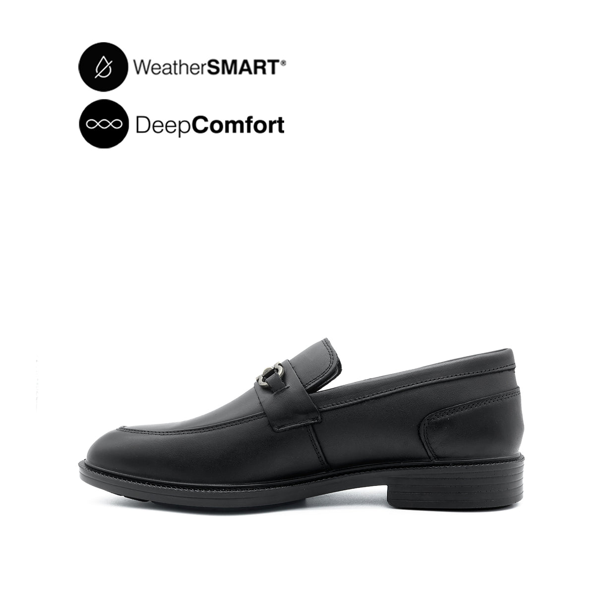 Ryder Metal Bit Men's Shoes - Black Leather WP