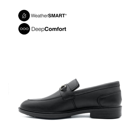 Ryder Metal Bit Men's Shoes - Black Leather WP