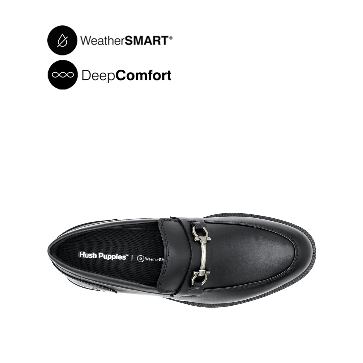Ryder Metal Bit Men's Shoes - Black Leather WP
