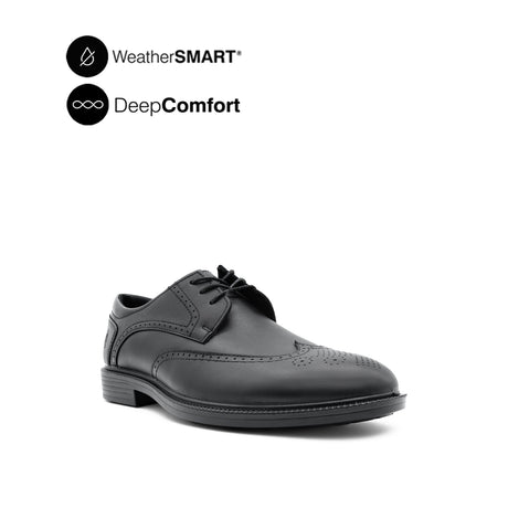 Ryder Lace Up WT Men's Shoes - Black Leather WP