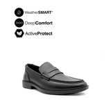 Ryder Penny Men's Shoes - Black Leather WP Hush Puppies Philippines