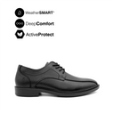 Ryder Lace Up BT Men's Shoes - Black Leather WP Hush Puppies Philippines